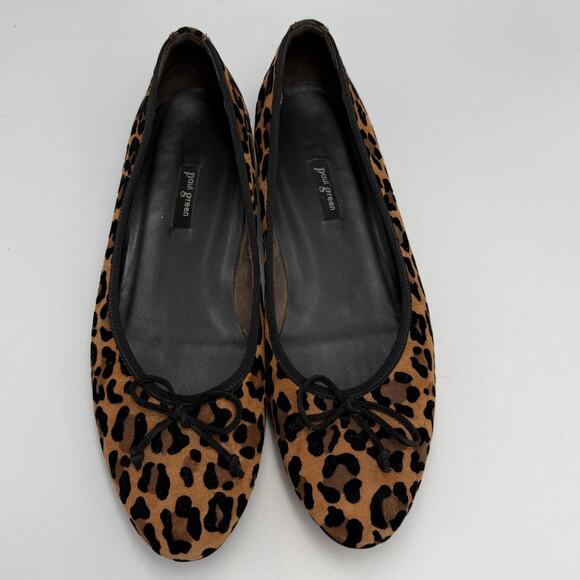 Paul Green Ursulas Leopard Ballet Flats Size 7.5 - Picture 1 of 5